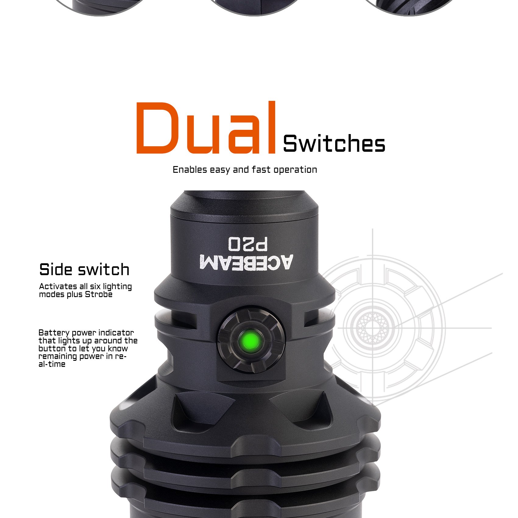 Dual switches for straightforward operation