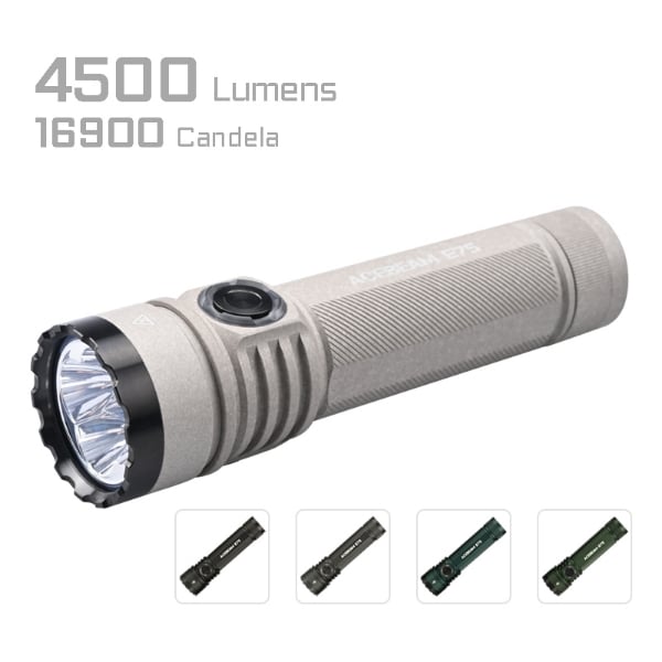 E75 High Performance Flashlight|Acebeam® Official Store |High-Powered Flashlights | Tactical Flashlights | Headlamps | LEP Flashlights