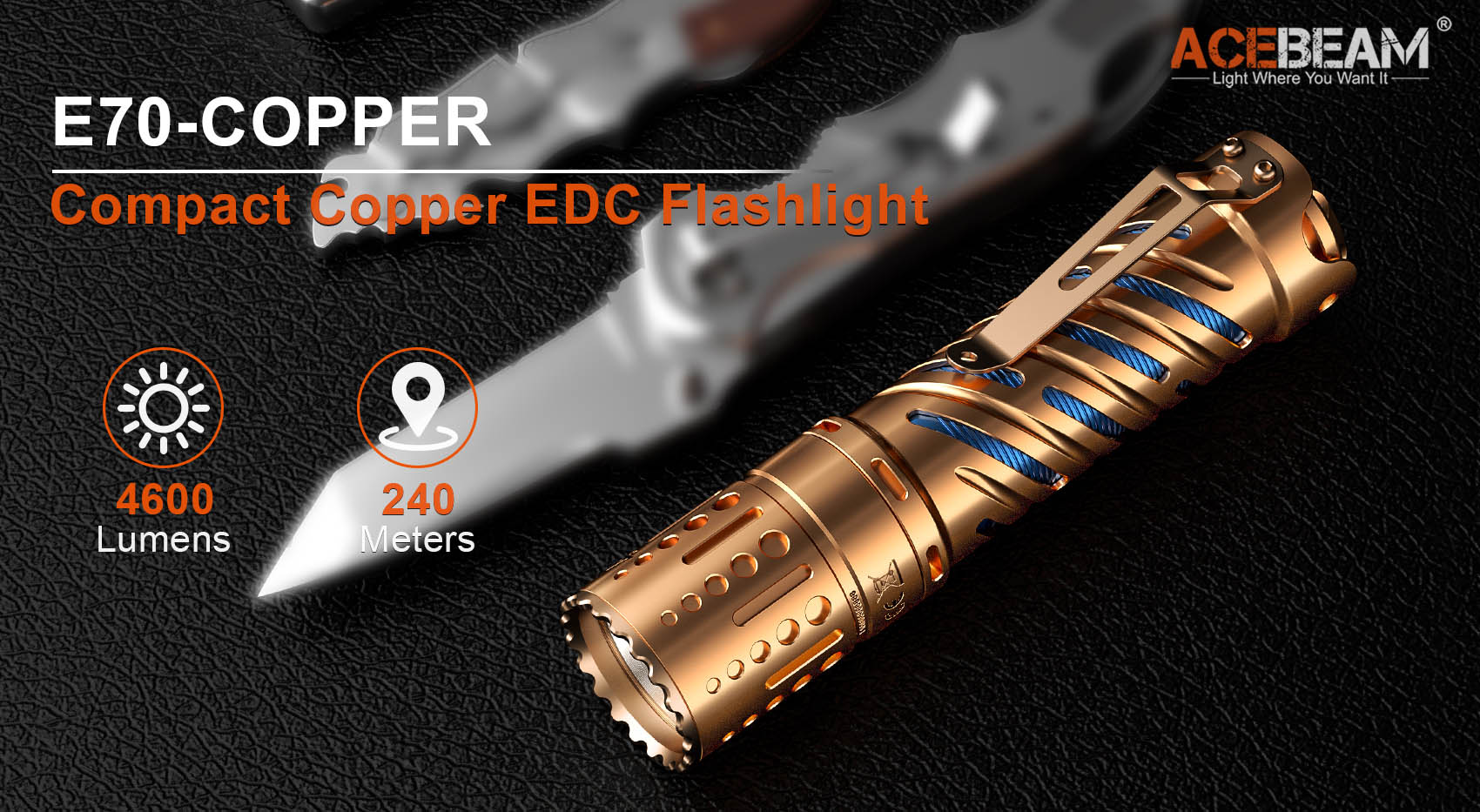 E70-CU EDC Flashlight, AceBeam® Official Store